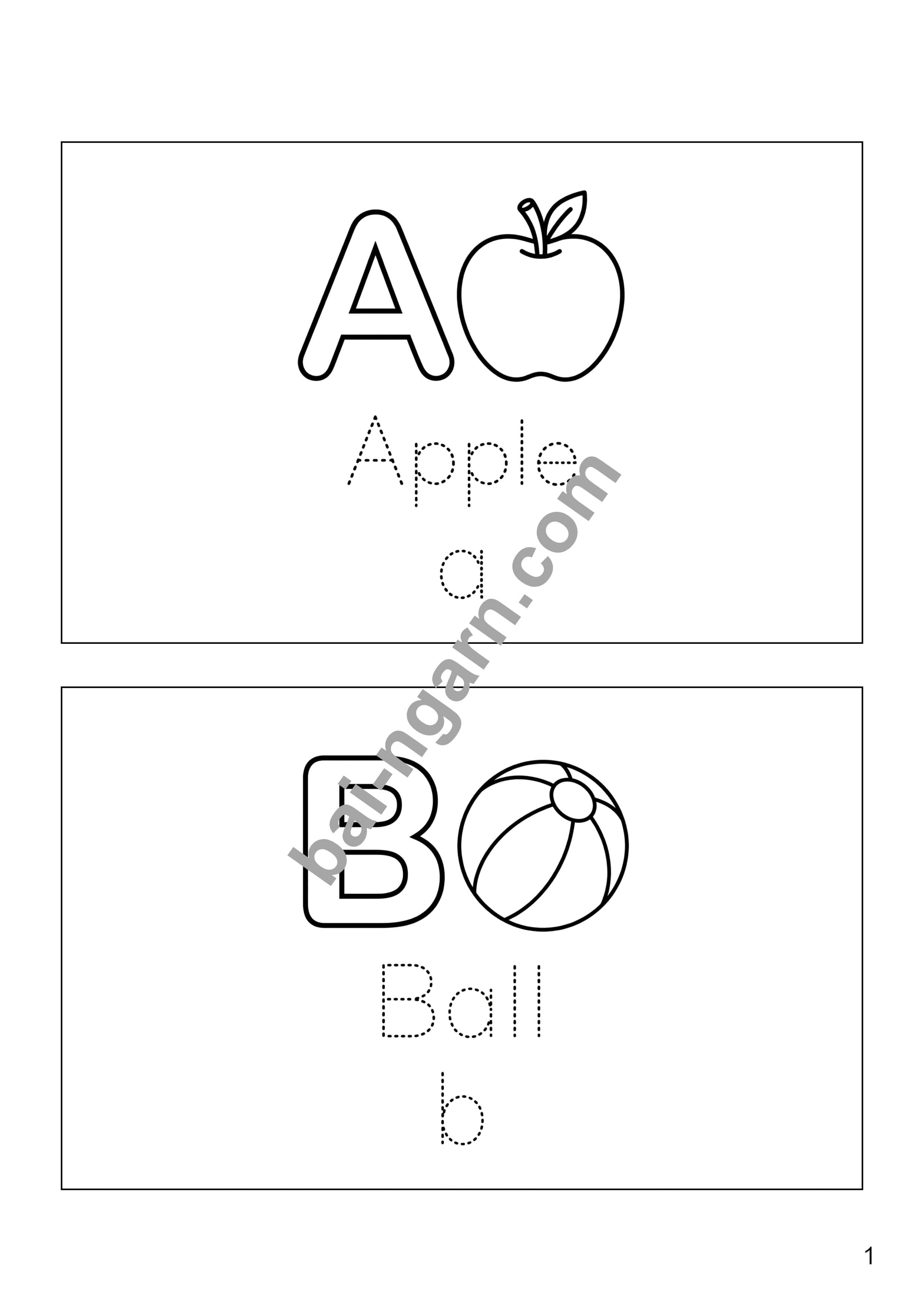 Alphabet Coloring Book A–Z สำหรับเด็กเล็ก | ฝึกระบายสีและคัดลอกตัวอักษรอังกฤษ thumbnail 2