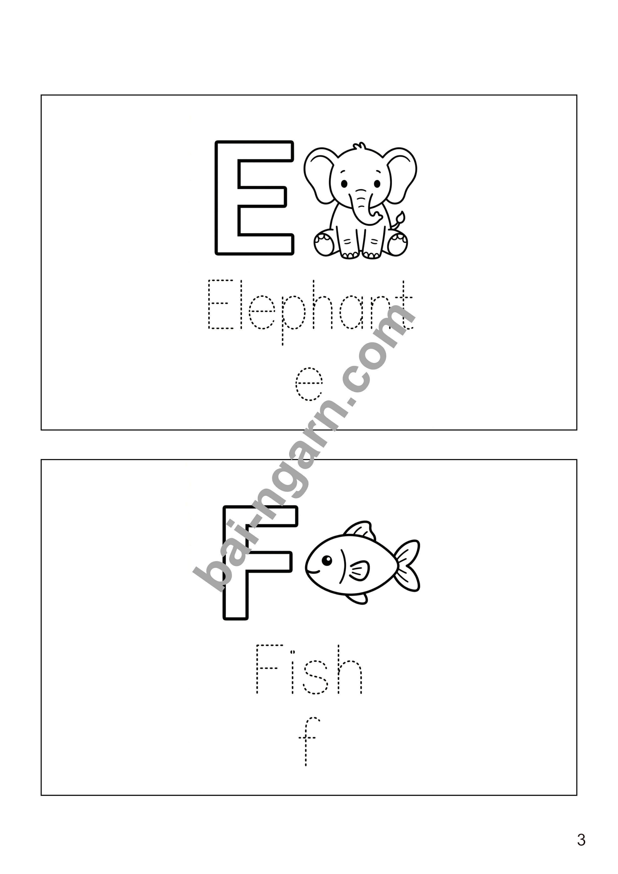 Alphabet Coloring Book A–Z สำหรับเด็กเล็ก | ฝึกระบายสีและคัดลอกตัวอักษรอังกฤษ thumbnail 4