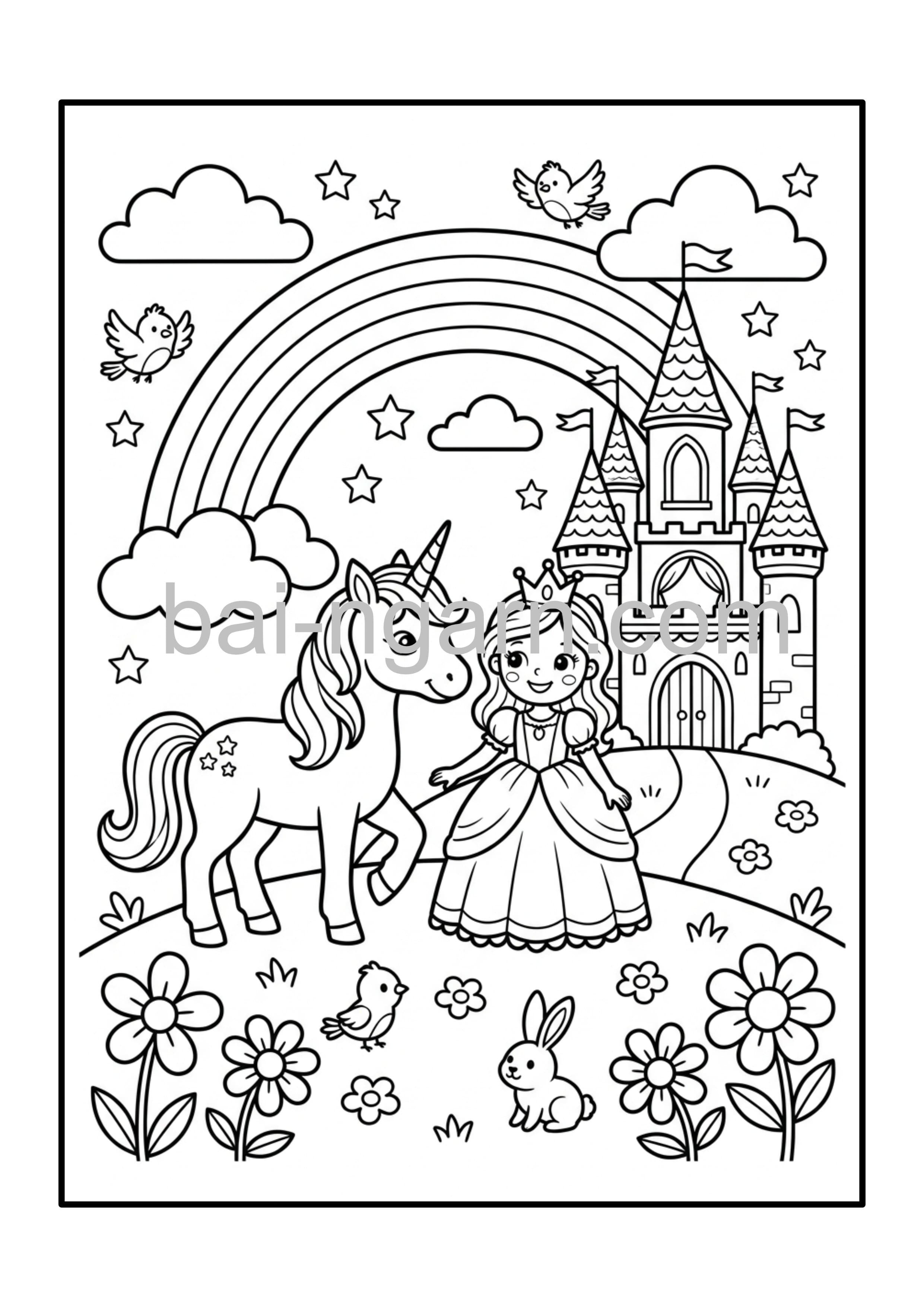 Cute Animal Coloring Book for Kids | สมุดระบายสีสัตว์น่ารักสำหรับเด็ก thumbnail 6